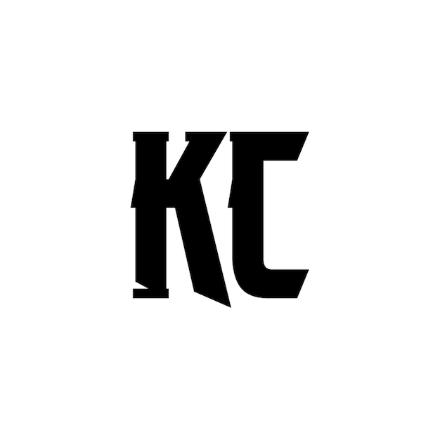 KC monogram logo projekt list tekst nazwa symbol monochromatyczne logotyp alfabet znak proste logo