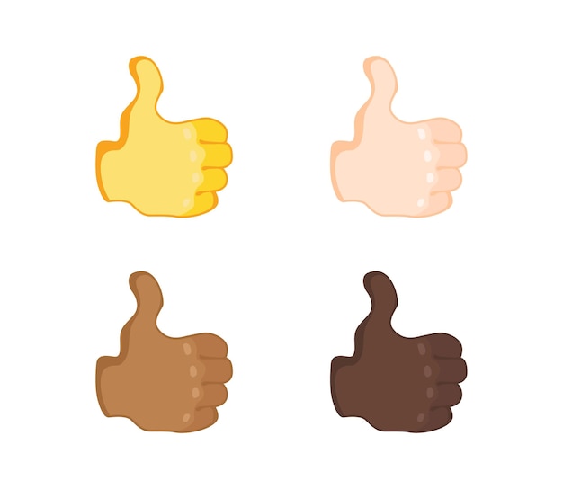 Kciuk W Górę Emoji Gest Wektor Ikona Ilustracja Na Białym Tle. Jak Ikona Gestu Przycisku