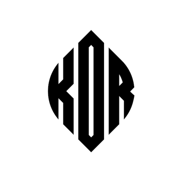 Kdr Okrągłe Litery Logo Z Kształtem Okręgu I Elipsy Kdr Elipsy Litery Z Stylem Typograficznym Trzy Inicjały Tworzą Logo Okręgu Kdr Krąg Emblem Abstrakt Monogram Liter Mark Wektor