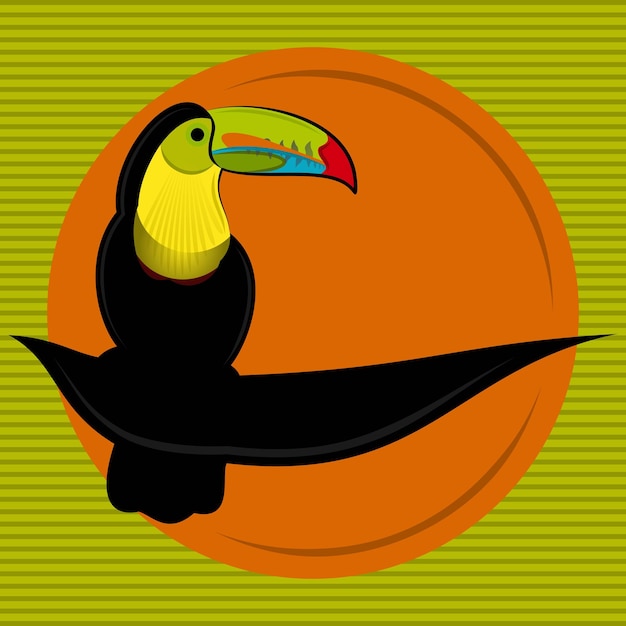 Plik wektorowy keelbilled toucan bird vector art autorstwa fahmibill