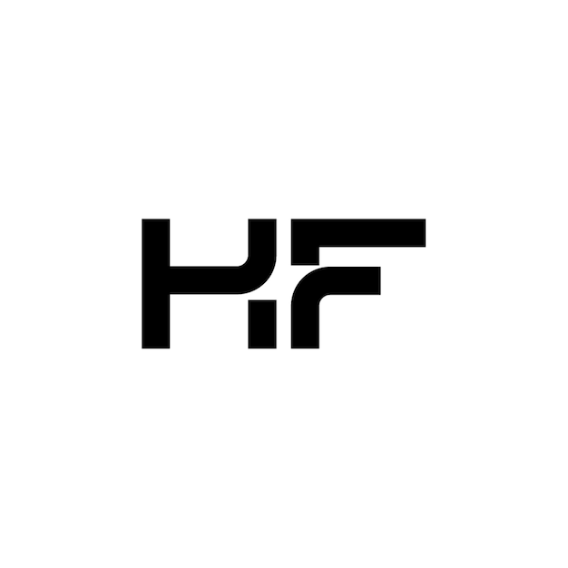 KF monogram logo projekt list tekst nazwa symbol monochromatyczne logotyp alfabet znak proste logo