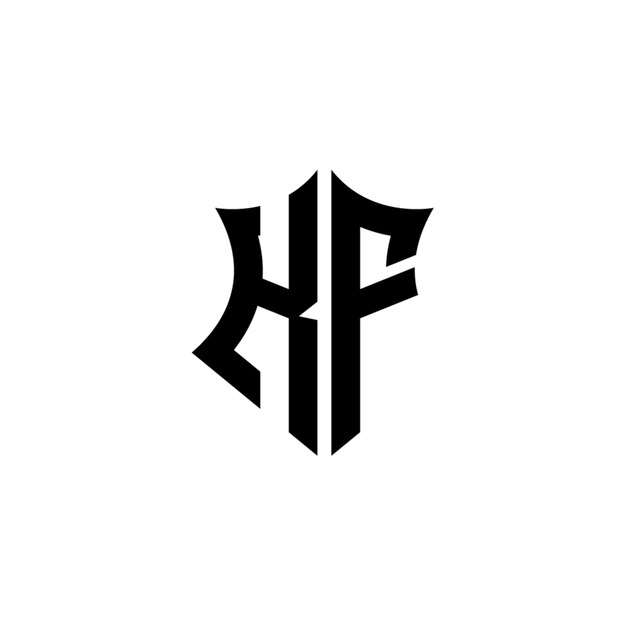 KF monogram logo projekt list tekst nazwa symbol monochromatyczne logotyp alfabet znak proste logo