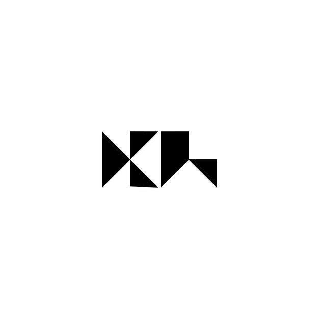 KH monogram logo projekt list tekst nazwa symbol monochromatyczne logotyp alfabet znak proste logo