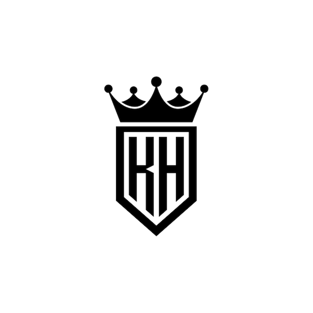 KH monogram logo projekt list tekst nazwa symbol monochromatyczne logotyp alfabet znak proste logo