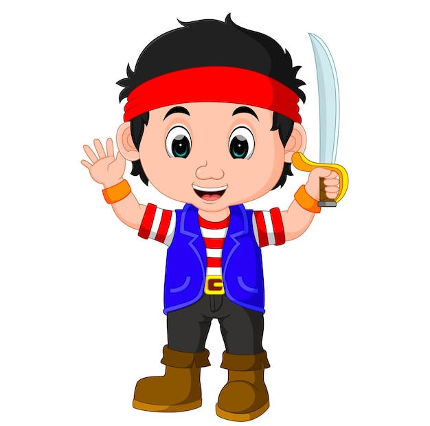 Kid Boy Pirate Cartoon