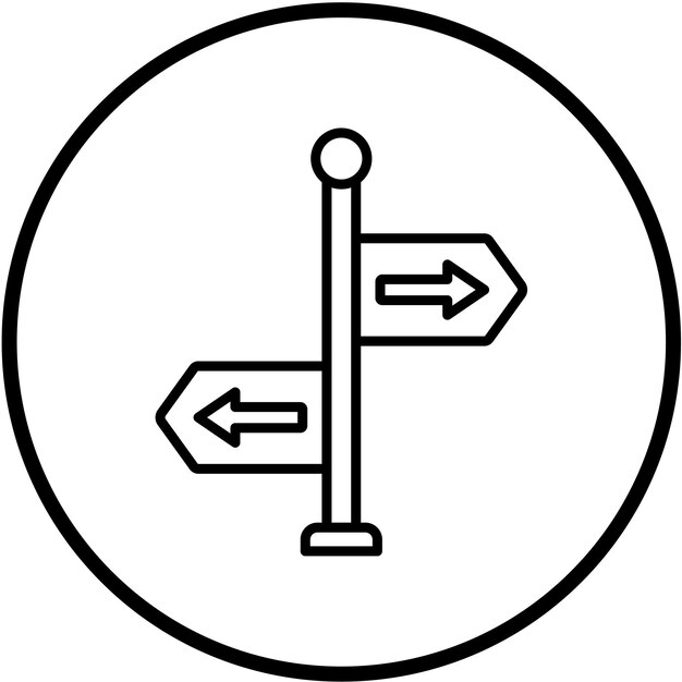 Kierunki projektowania wektorowego Styl ikony