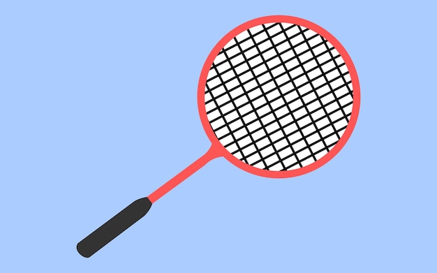Kije badmintonowe do uderzania w wahadłowce Izolowane na białym tle