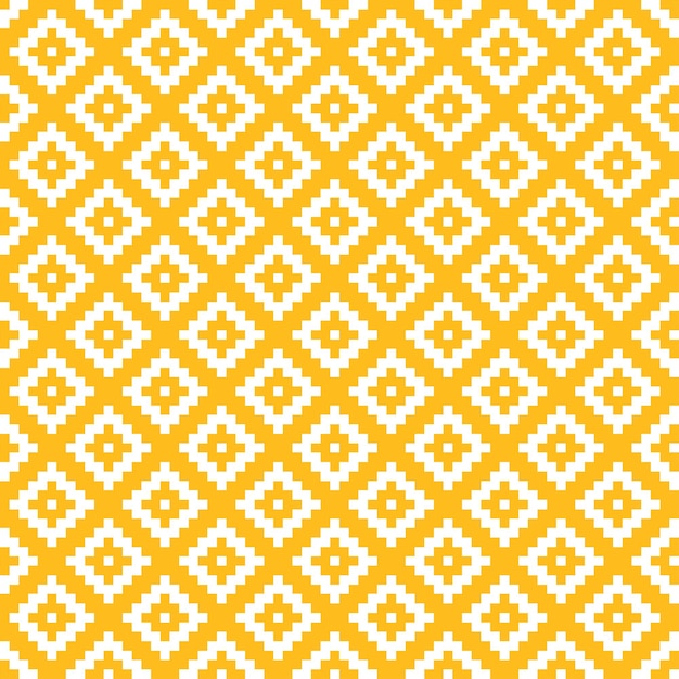 Kilim wzór biały i żółty.