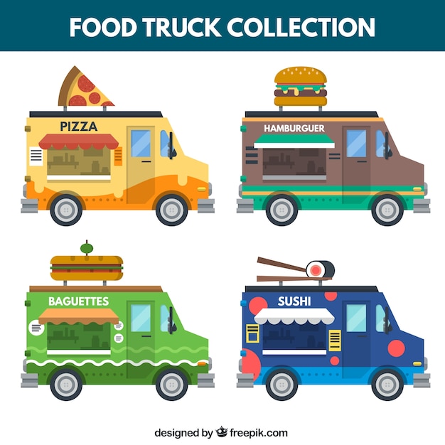 Kilka Ciężarówek żywności
