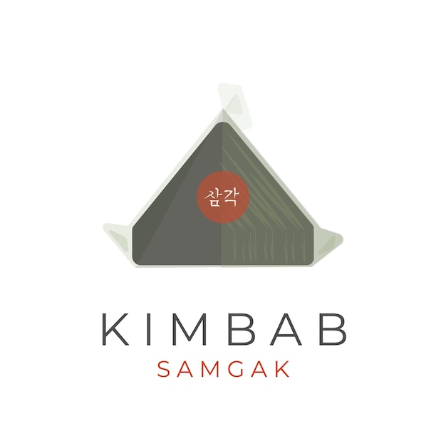 Plik wektorowy kimbap samgak ilustracja wektorowa logo