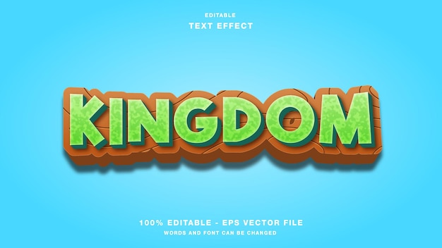 Kingdom Cartoon Games Edytowalny Efekt Tekstowy