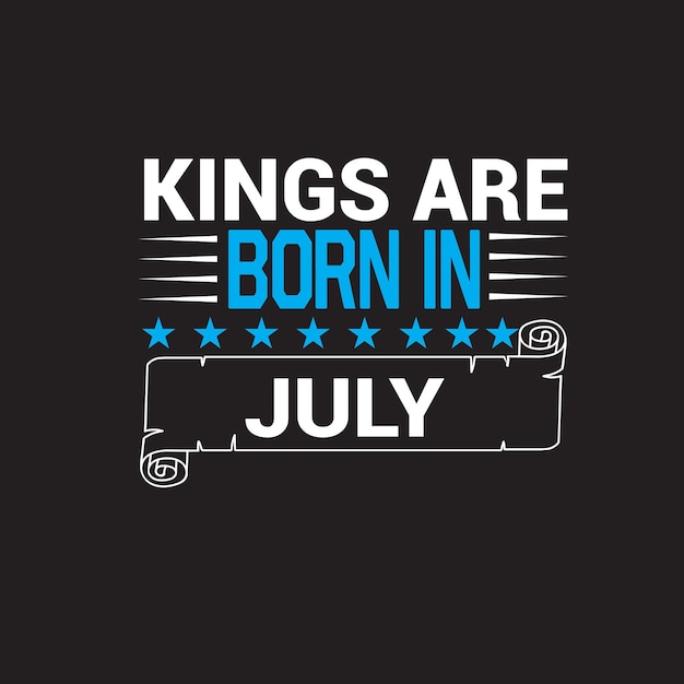 Plik wektorowy kings born t shirt design