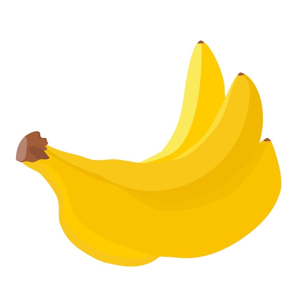 Plik wektorowy kiść bananów wektor ilustracja kreskówka
