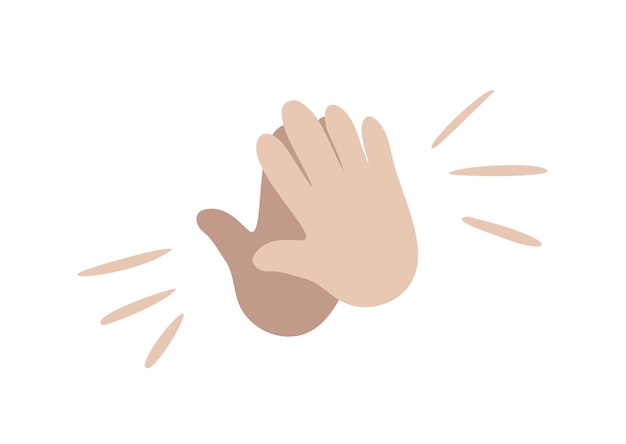 Klaskanie Ręce Emoji Ikona Oklaski Gest Logo Gratulacje Ilustracja Na Białym Tle Wektor