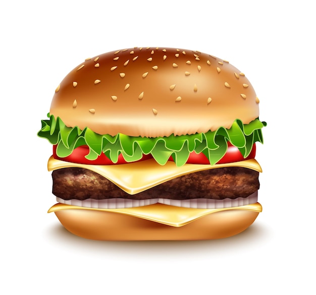 klasyczna ikona hamburgera.