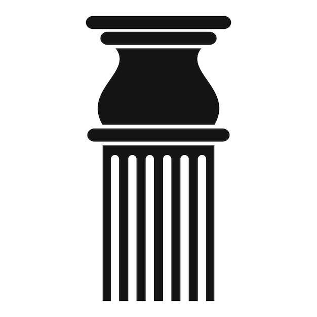 Plik wektorowy klasyczna ikona kolumny prosta ilustracja klasycznej ikony wektora kolumny dla internetu