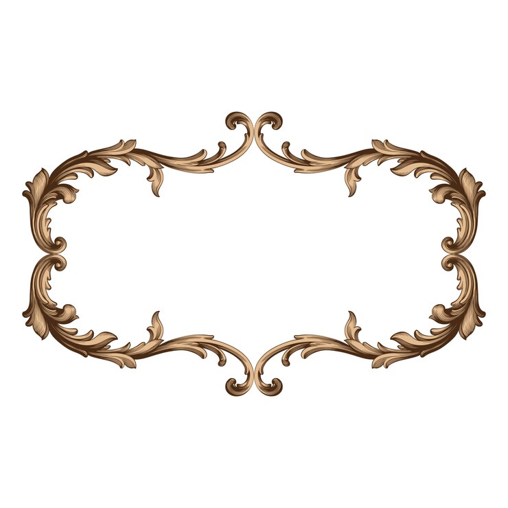 Wektor klasyczny barokowy ornament. ozdobny element projektu filigran.