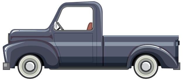 Plik wektorowy klasyczny samochód ciężarowy w stylu kreskówki