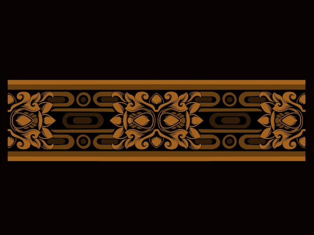 klasyczny styl grawerowania ornament wektor wzór dla szablonu edytowalny kolor