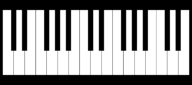 Plik wektorowy klawiatura instrumentu muzycznego, klawiatura fortepianowa klasyczna