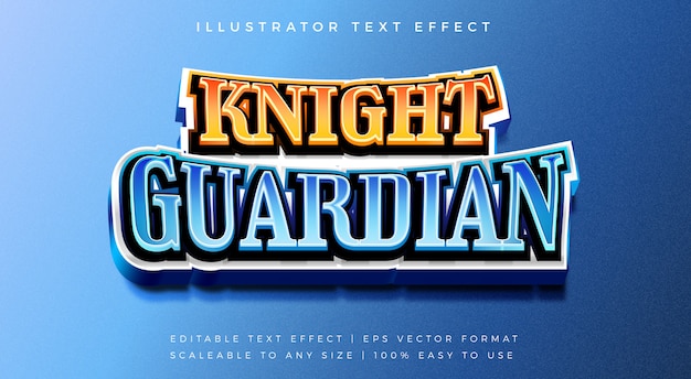 Knight Gaming 3d Text Style Font Effect