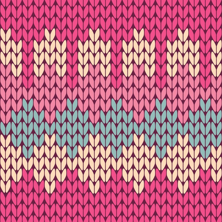Wektor knitting wektor wzór kolorowa tekstura bezszwowy wzór wektorowy bezszwowy tło