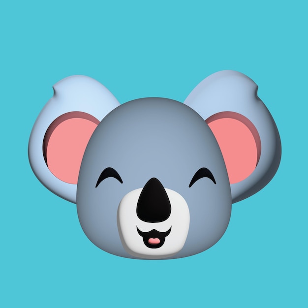 Plik wektorowy koala 3d