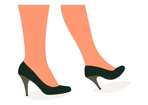 Kobiece Nogi W Butach Na Wysokim Obcasie Model Butów Damskich Stylowy Dodatek