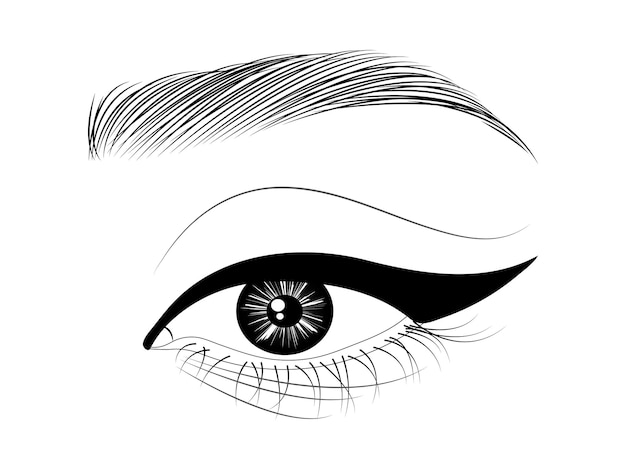 Plik wektorowy kobiece oczy wektory ilustracyjne