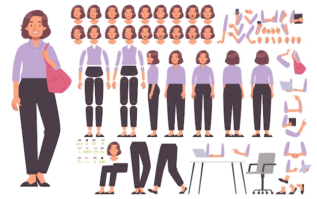 kobieta konstruktorka postaci Kobieta biznesu różne poglądy stawia emocje animation_ai_generated