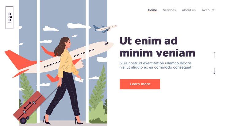 Kobieta podróżuje samolotem z bagażem