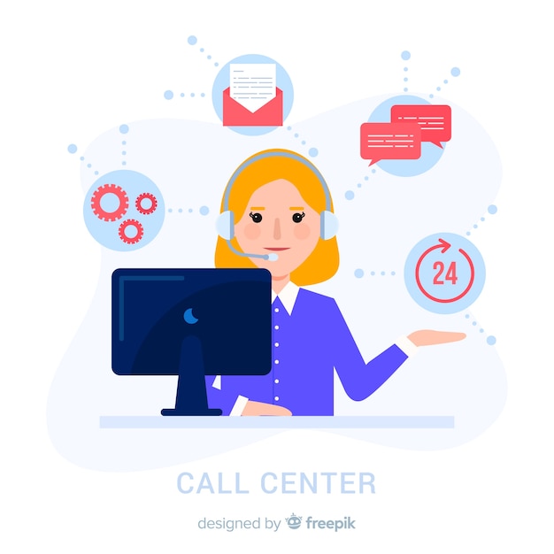Kobieta W Call Center