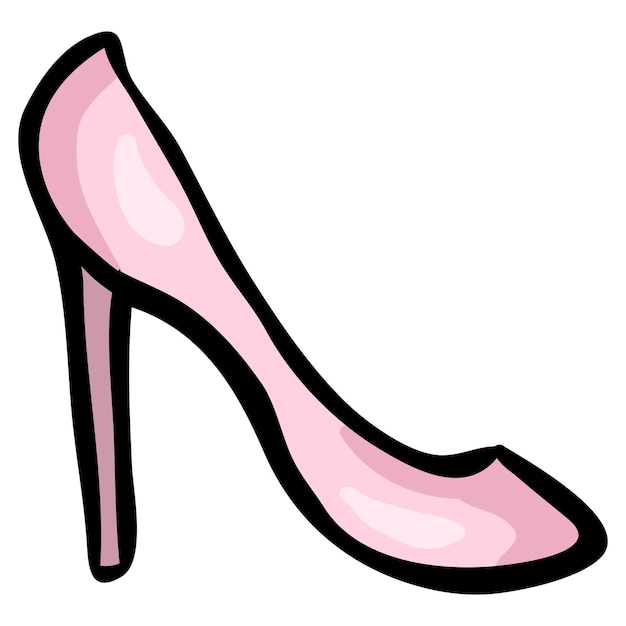 Kobiety Buty Ręcznie Narysowane Doodle Icon