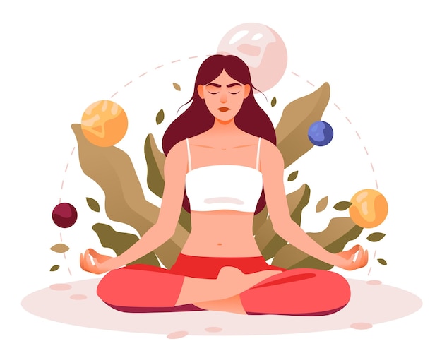 Kobiety praktykują jogę i medytację Praktykują medytację Pojęcie zen i harmonii