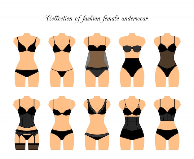 Kobiety shapewear lub żeńska korekcyjna bielizna wektoru ilustracja