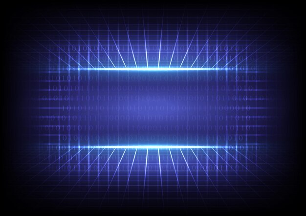 Kod binarny Streszczenie Matryca komputerowa tło graficzne technologia danych algorytm deszyfrowania szyfrowanie i element siatki laserowej Zastępcza strona docelowa i technologia szablonów