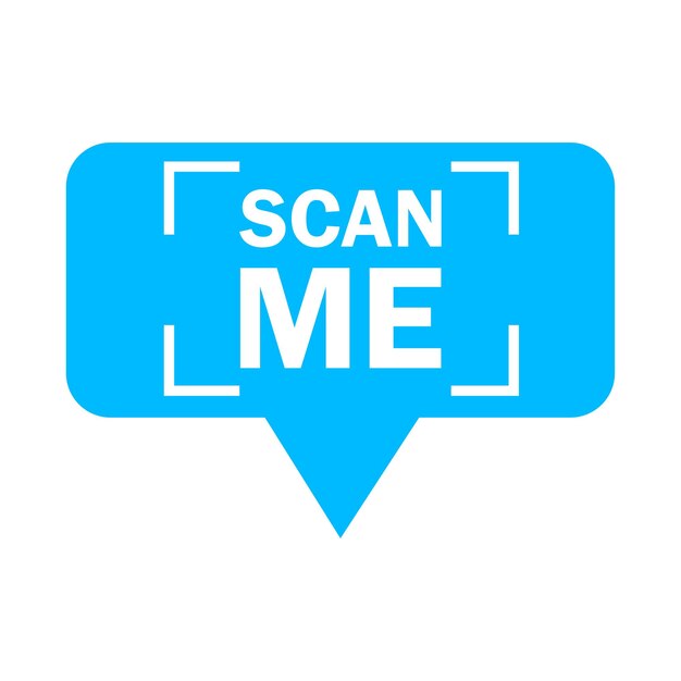 Kod QR do smartfonu Kod QR do płatności Napis skanuj mnie ikoną smartfonu