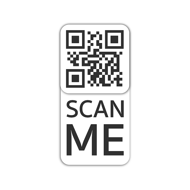 Kod Qr Na Smartfona Napis Zeskanuj Mnie Ikoną Smartfona Kod Qr Do Płatności Vector