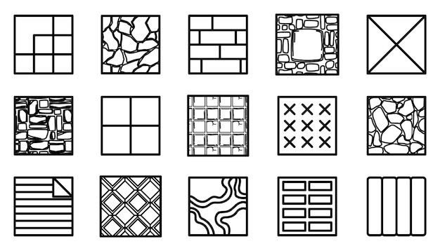 Kolekcja Abstrakcyjna Geometrycznego Kształtu Kwadratowego Zestaw Elementów Kształtów Ramki