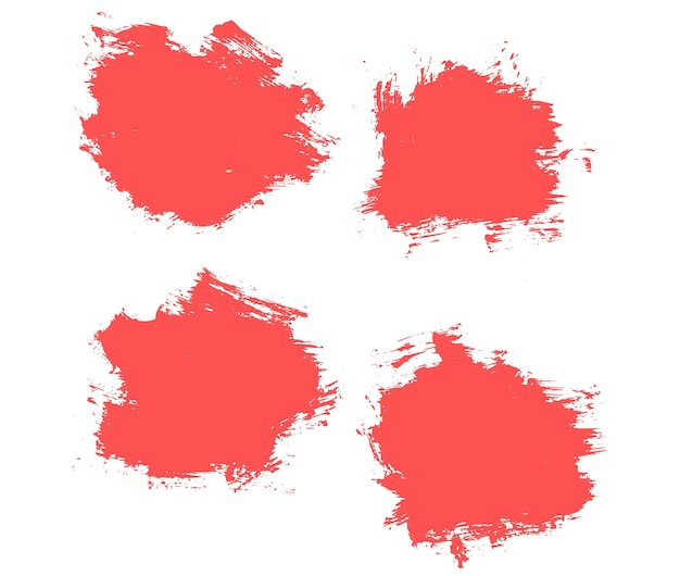 Kolekcja banner obrysu pędzla grunge