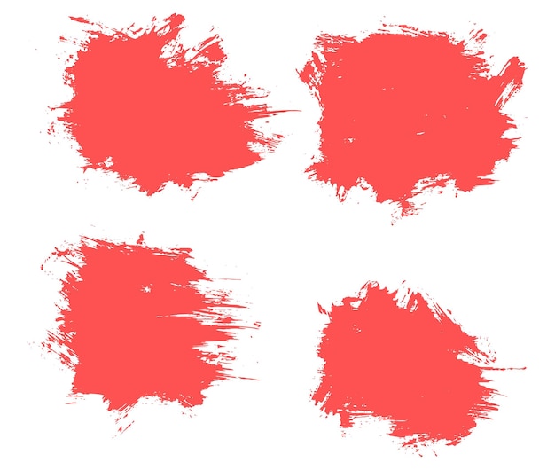 Kolekcja banner obrysu pędzla grunge
