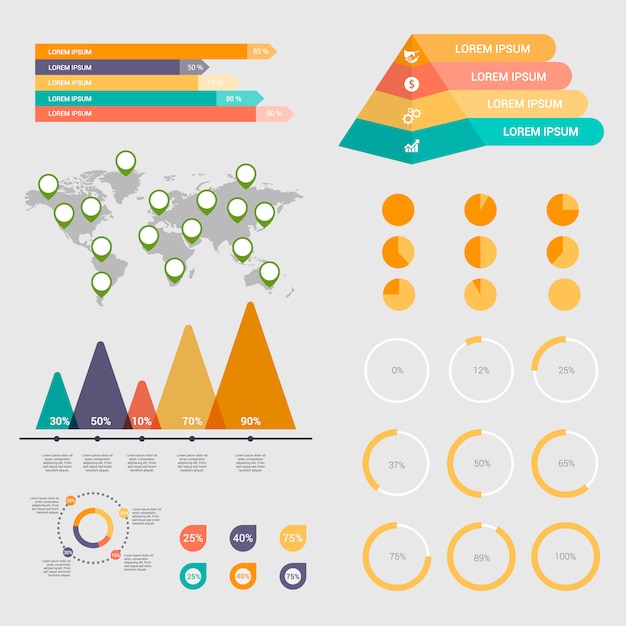 Kolekcja Elementów Infograficznych