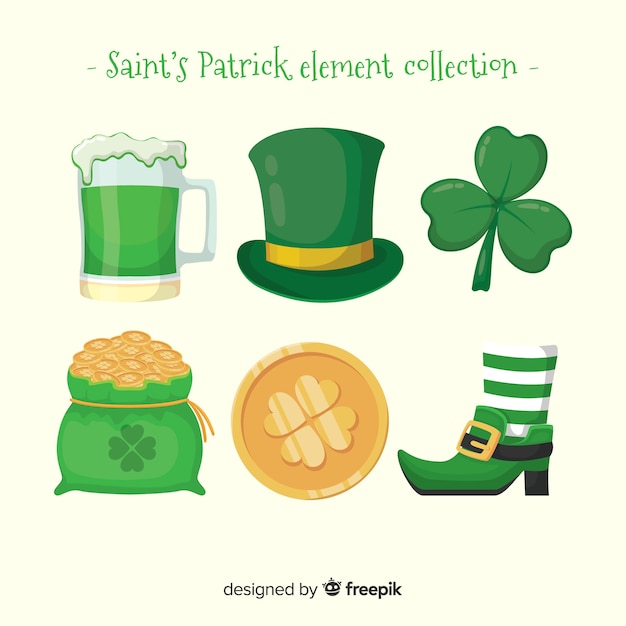 Kolekcja elementów St patrick&#39;s day