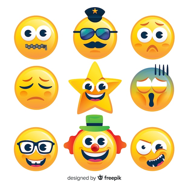 Plik wektorowy kolekcja emoji