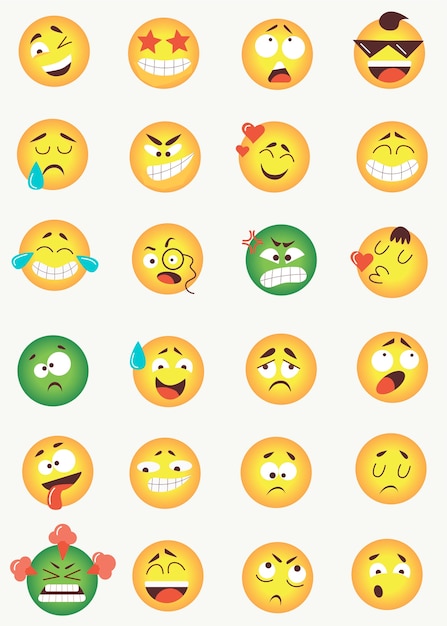 Plik wektorowy kolekcja emoji