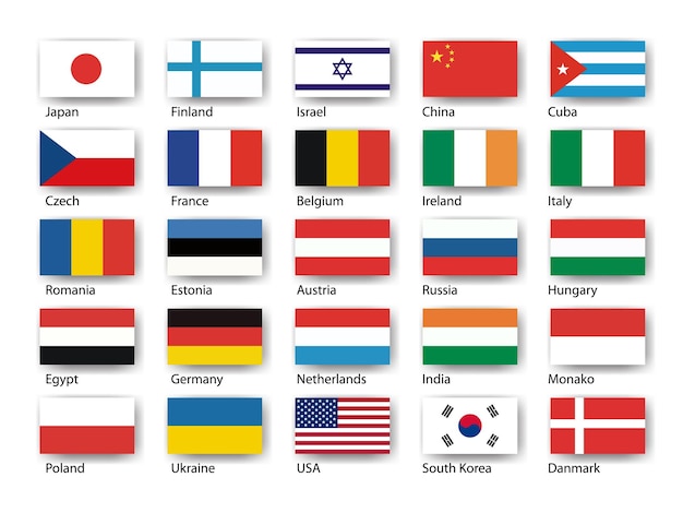 Kolekcja Ikon Flagi Europy Europa, Flaga, Ikona, Kolekcja, Zestaw