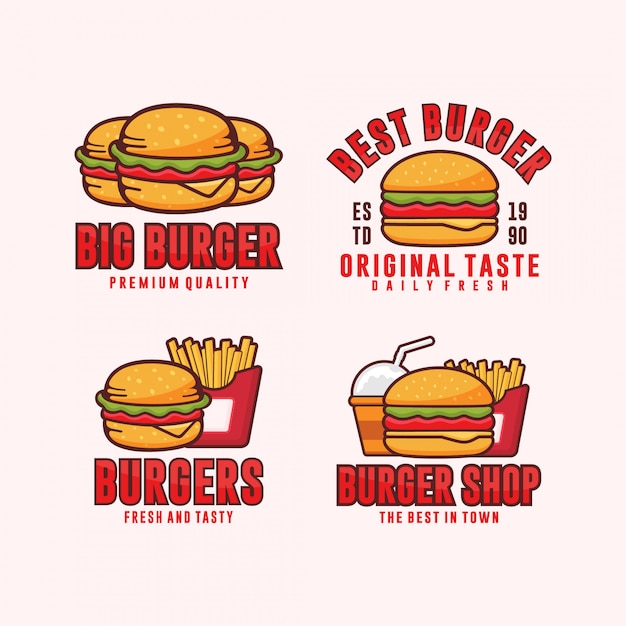 Kolekcja Ilustracji Burger Design