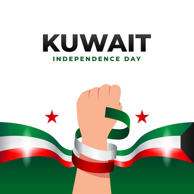 Plik wektorowy kolekcja ilustracji z dnia niepodległości kuwejtu