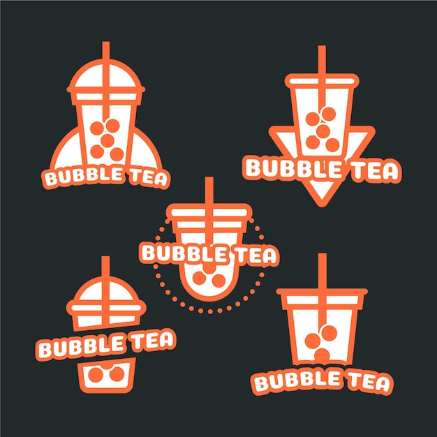 Kolekcja Logo Bubble Tea