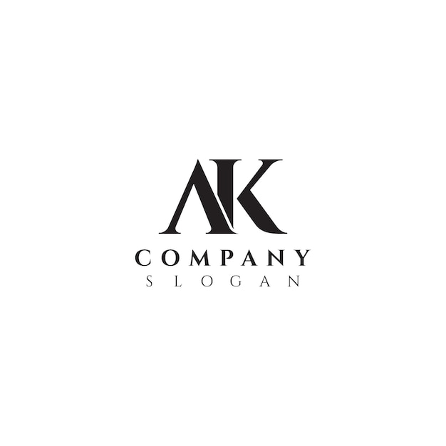 Kolekcja logo litery A i początkowy szablon projektu logo ak